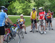 Bikers on the trail